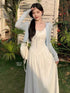 Cotton Spaghetti Straps Midi Dresses